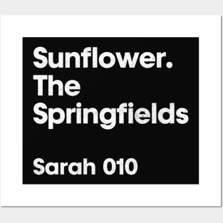 Sarah 010 - Sunflower - Minimalist Fan Design Posters and Art